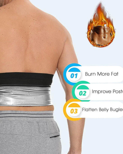 Sauna Waist Trimmer Belt for Men
