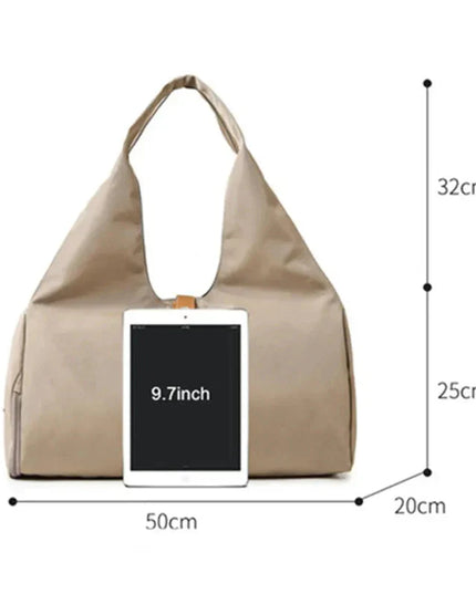 Women'S Multi-Purpose Sports Bag - Waterproof with Shoe Pocket for Yoga, Gym, and Travel