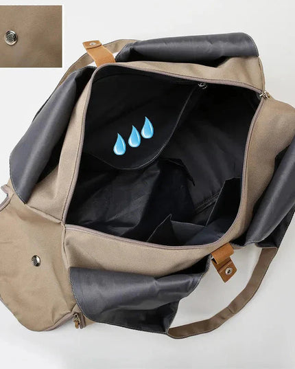 Women'S Multi-Purpose Sports Bag - Waterproof with Shoe Pocket for Yoga, Gym, and Travel