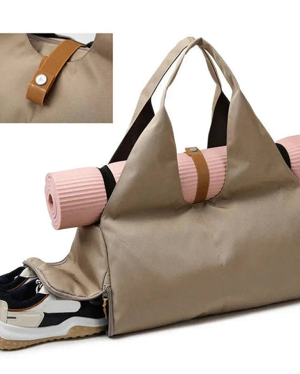 Women'S Multi-Purpose Sports Bag - Waterproof with Shoe Pocket for Yoga, Gym, and Travel