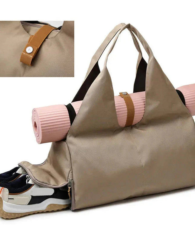 Women'S Multi-Purpose Sports Bag - Waterproof with Shoe Pocket for Yoga, Gym, and Travel
